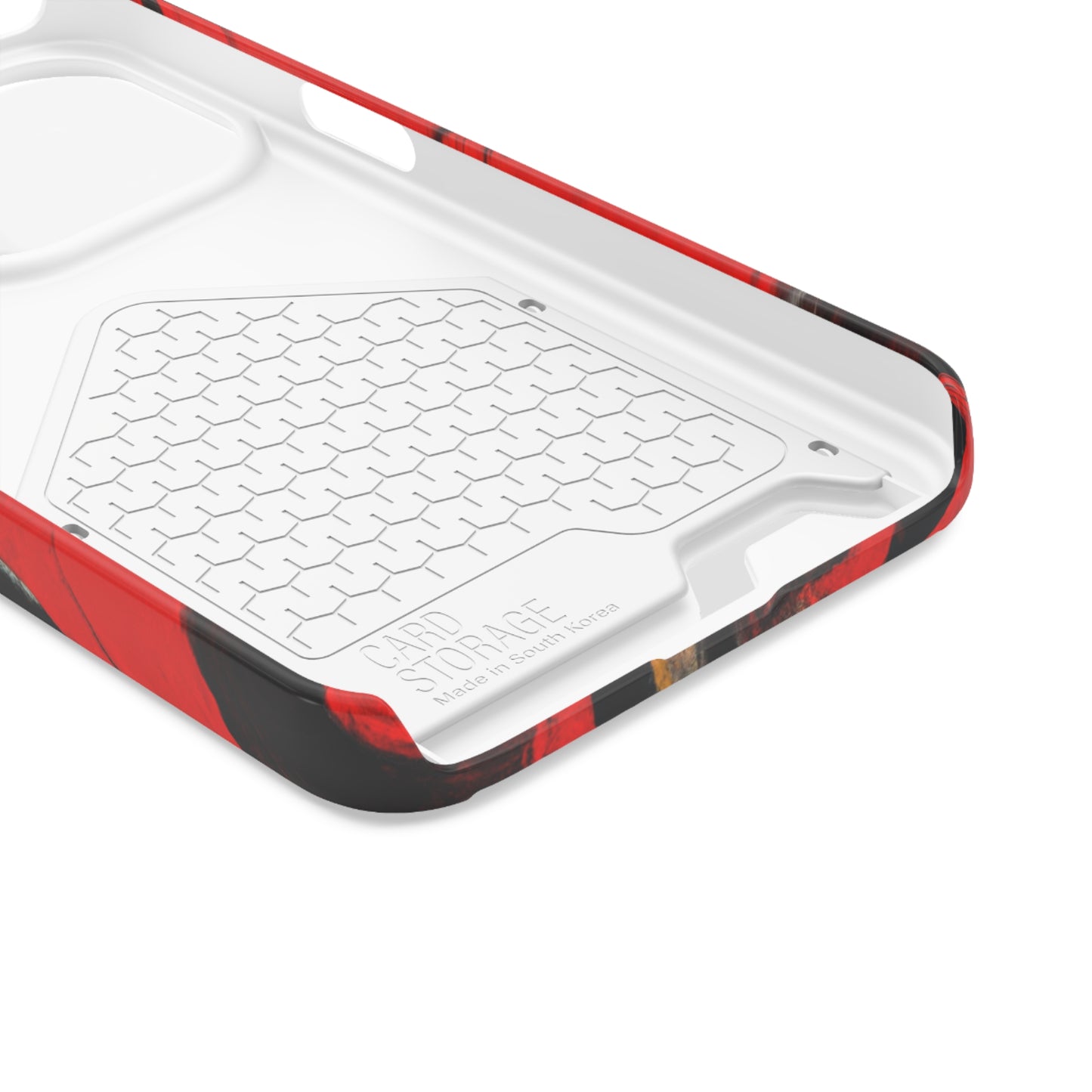iPhone 13 and Samsung S21, S22 Cases with Card Holder Ft. Abstract Zero