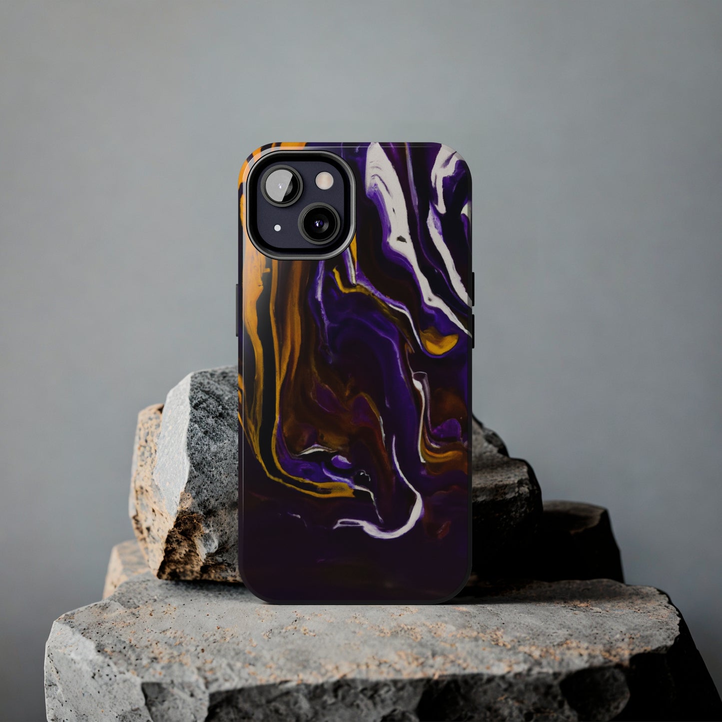 Tough Case-Mate iPhone Case Ft. Purple Tiger Stripes