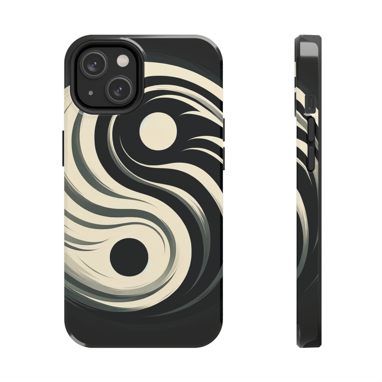 ToughDrop Apple iPhone Case Ft. Monotone Yin Yang