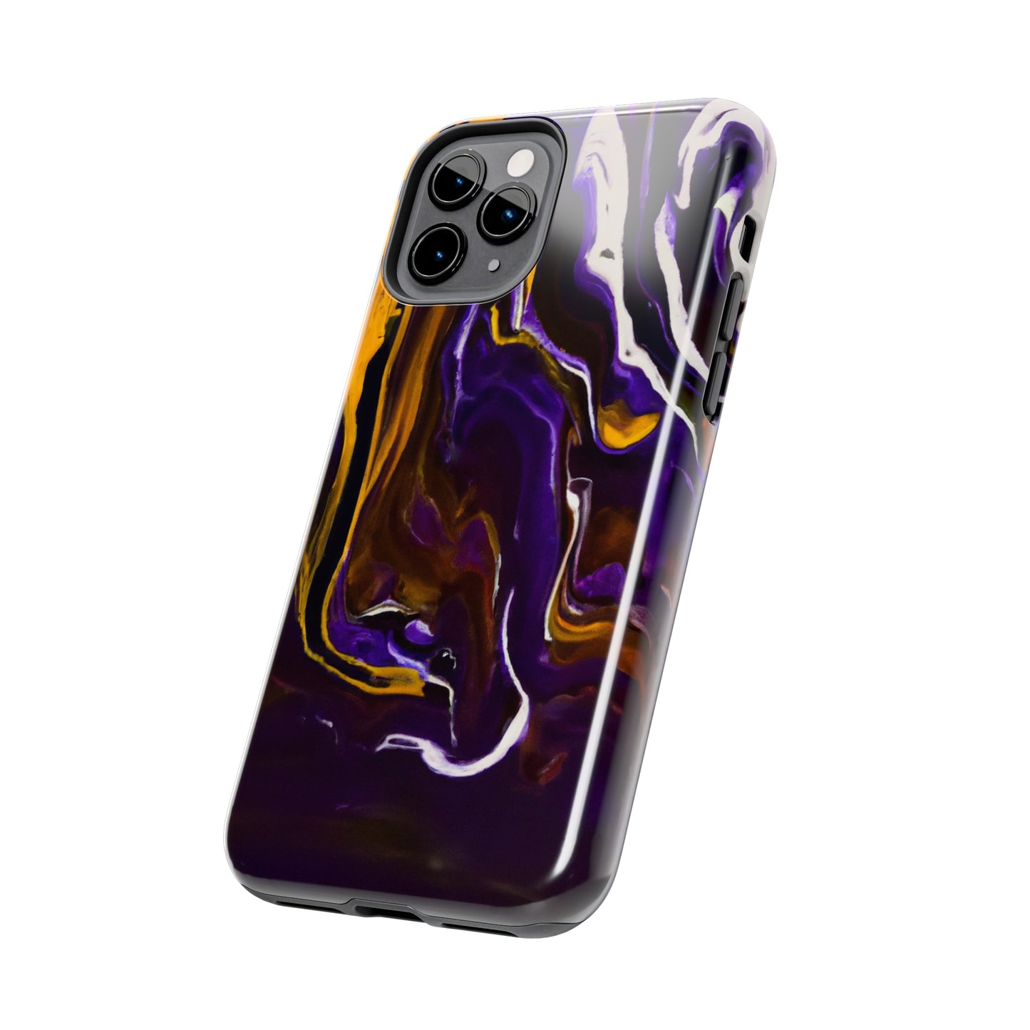 Tough Case-Mate iPhone Case Ft. Purple Tiger Stripes
