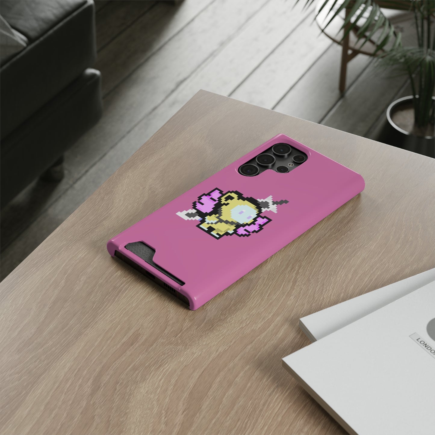 iPhone 13 and Samsung S21, S22 Cases with Card Holder Ft. MONKEE MONKEE #2108