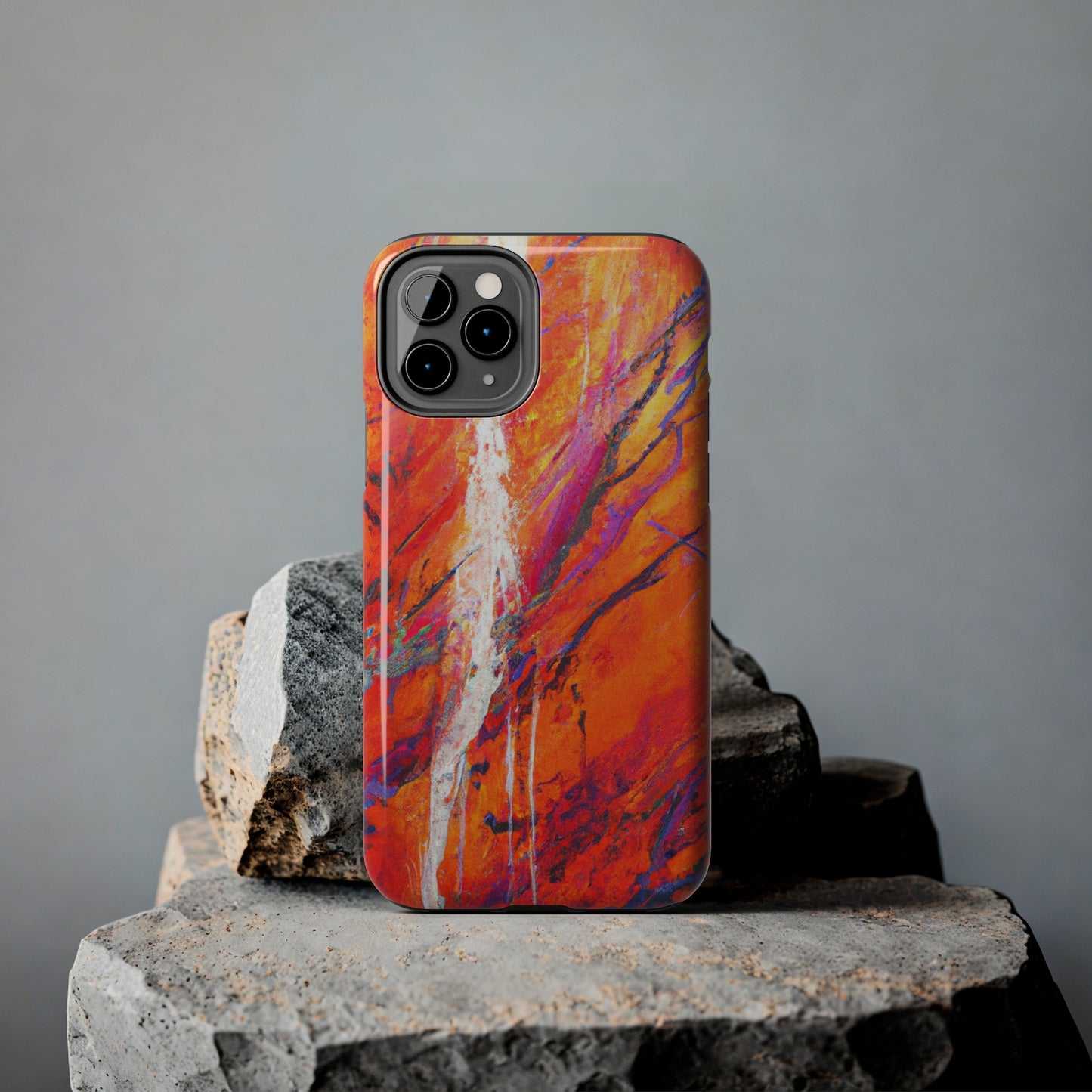 Tough Apple iPhone Cases Ft. Abstract Halloween Forest