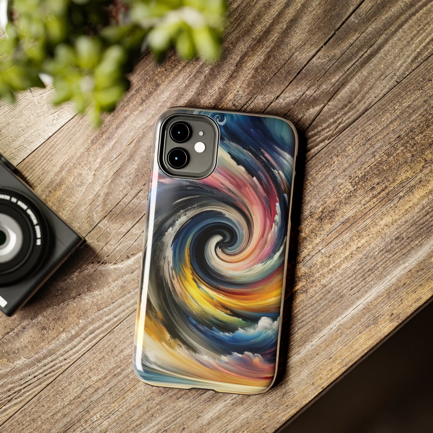 ToughDrop Apple iPhone Case Ft. Swirled Brush