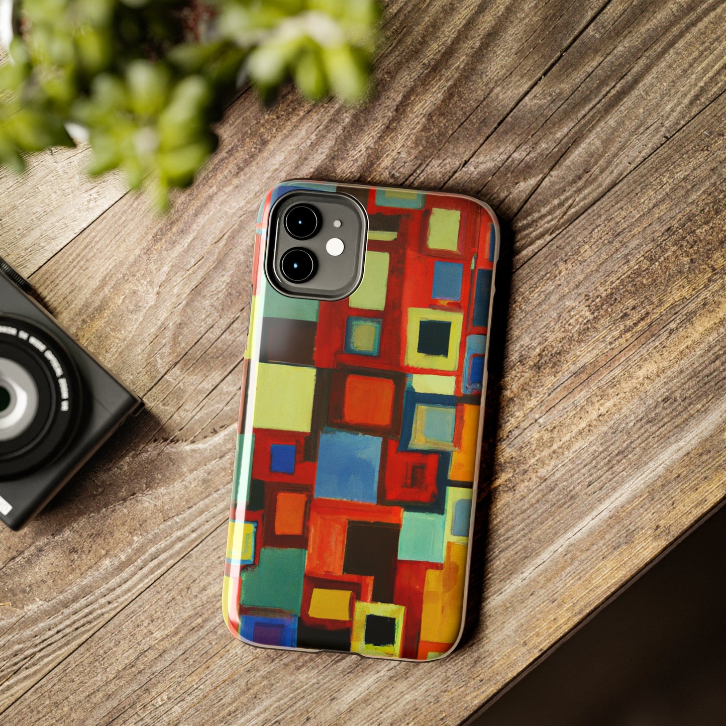 Tough Case-Mate iPhone Case Ft. Abstract Squares