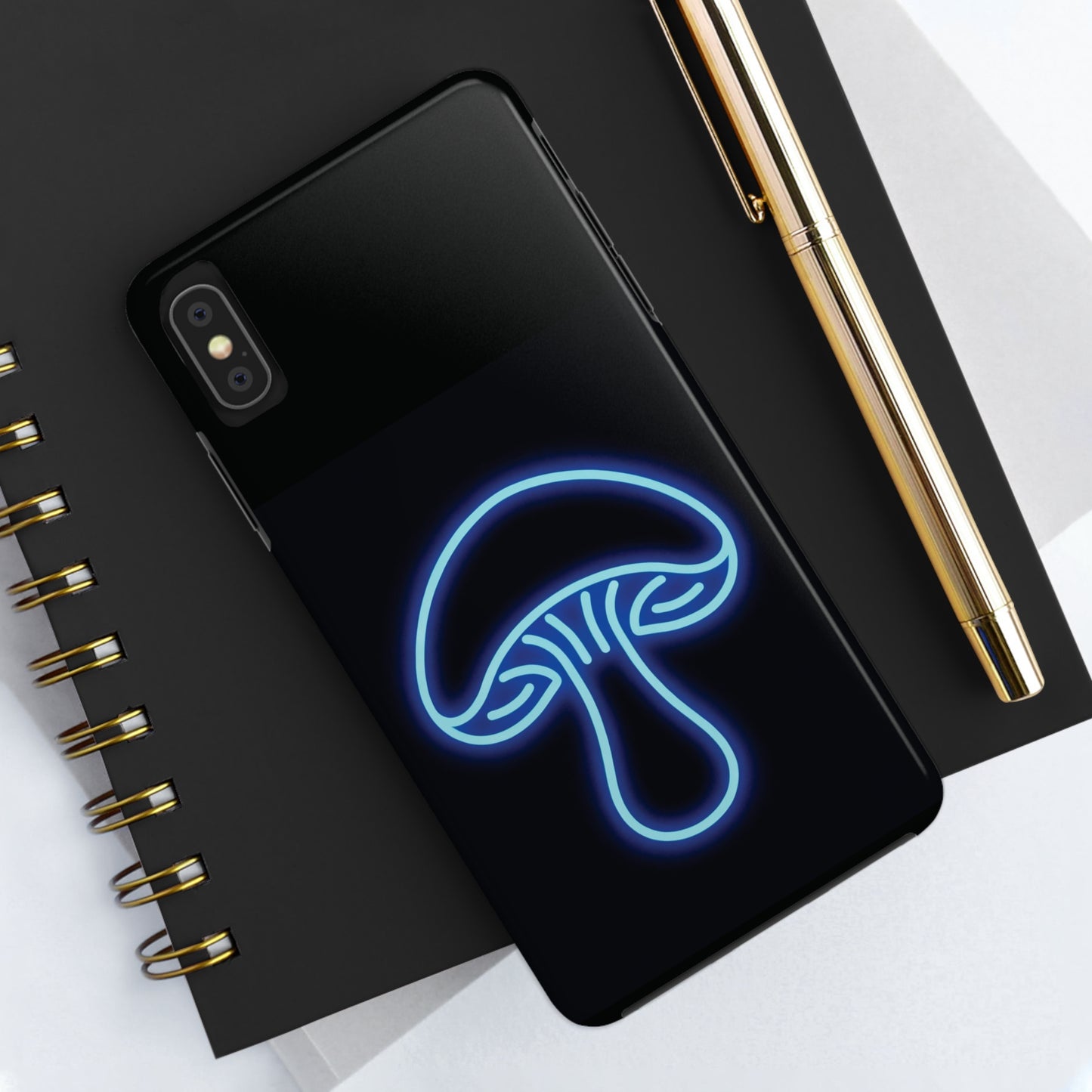 ToughDrop Apple iPhone Case Ft. Neon Blue Shroom