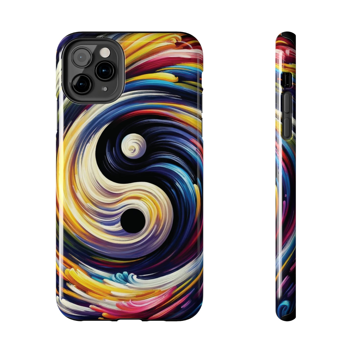 ToughDrop Apple iPhone Case Ft. Abstract Yin Yang
