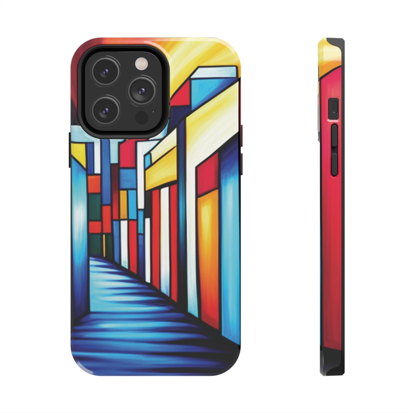 ToughDrop Apple iPhone Case Ft. Colorful Geometric Abstract Art