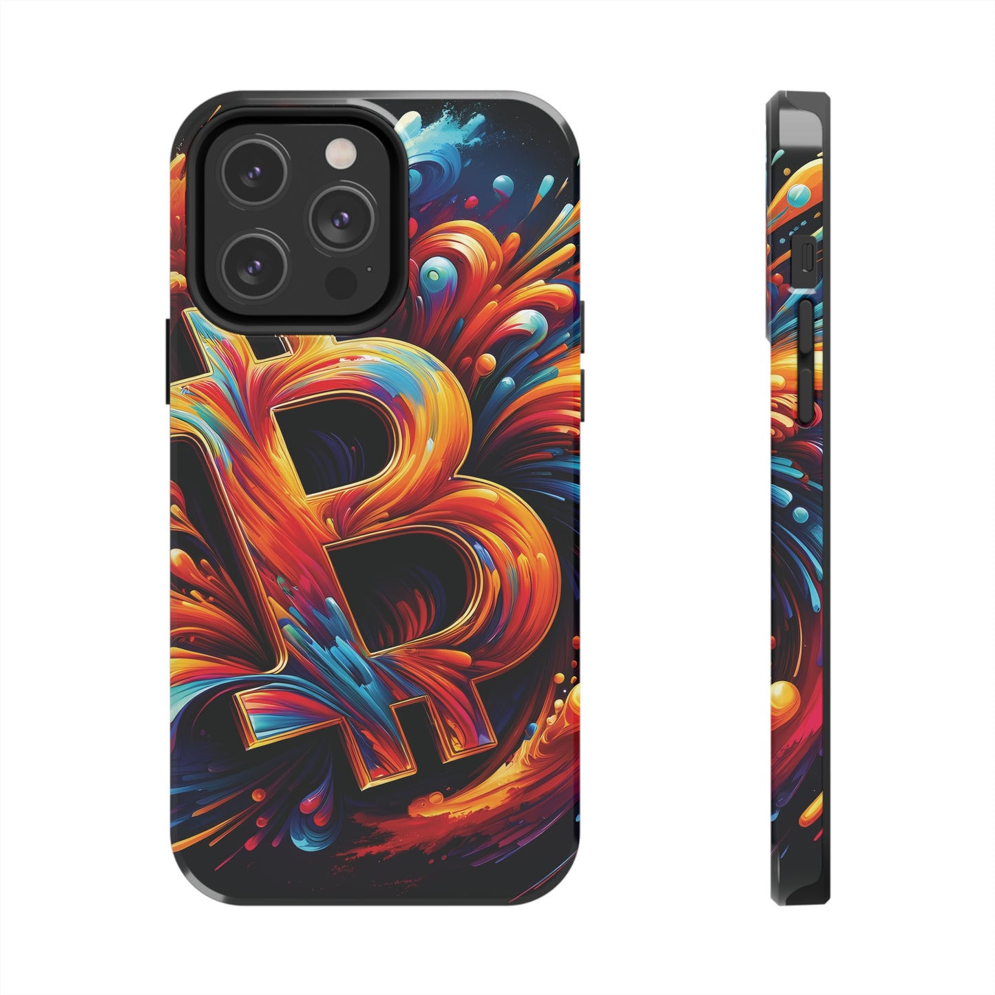 ToughDrop Apple iPhone Case Ft. Bitcoin Symbol Abstract