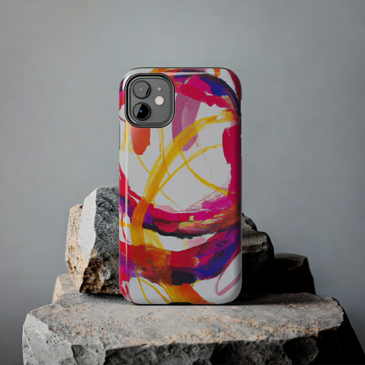 Tough Apple iPhone Cases Ft. Abstract Scarlet