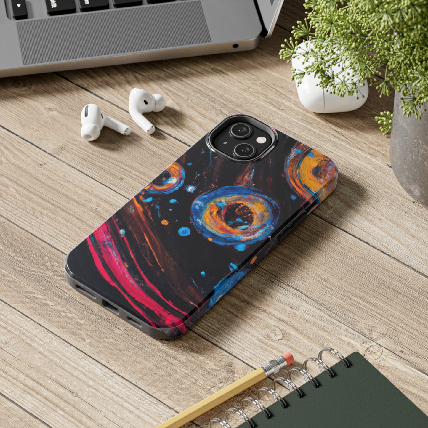 Tough Apple iPhone Cases Ft. Bubble Galaxy