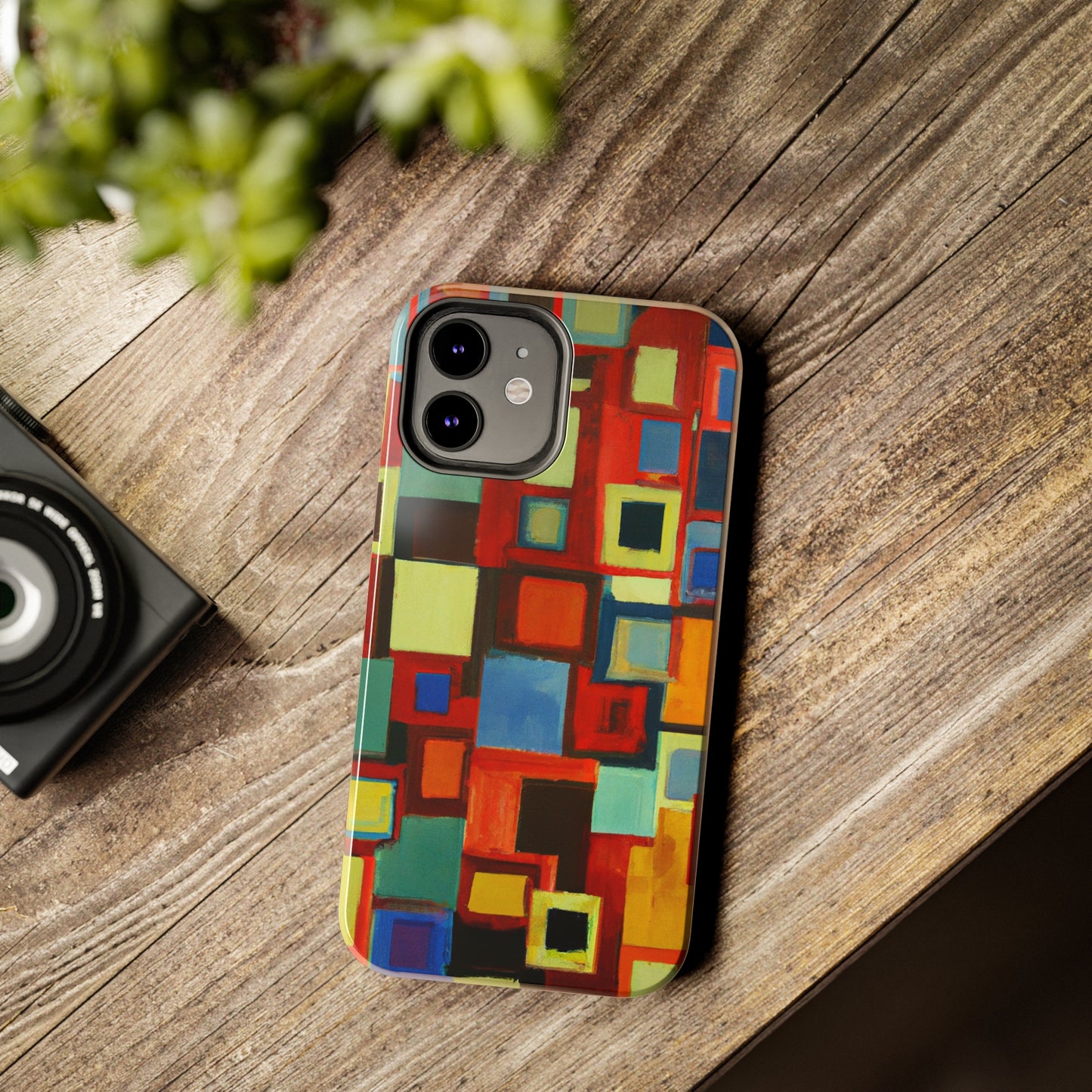 Tough Case-Mate iPhone Case Ft. Abstract Squares