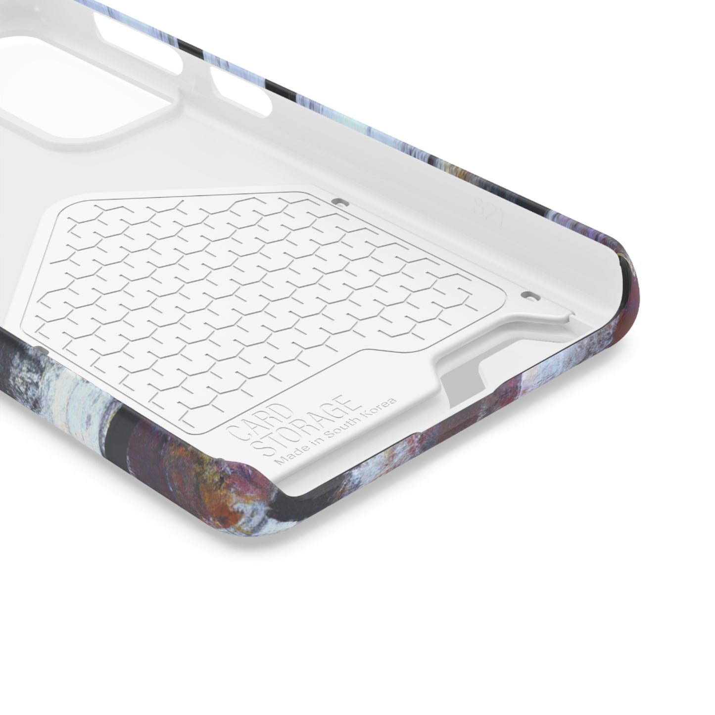 iPhone 13 and Samsung S21, S22 Cases with Card Holder Ft. Mirror Island