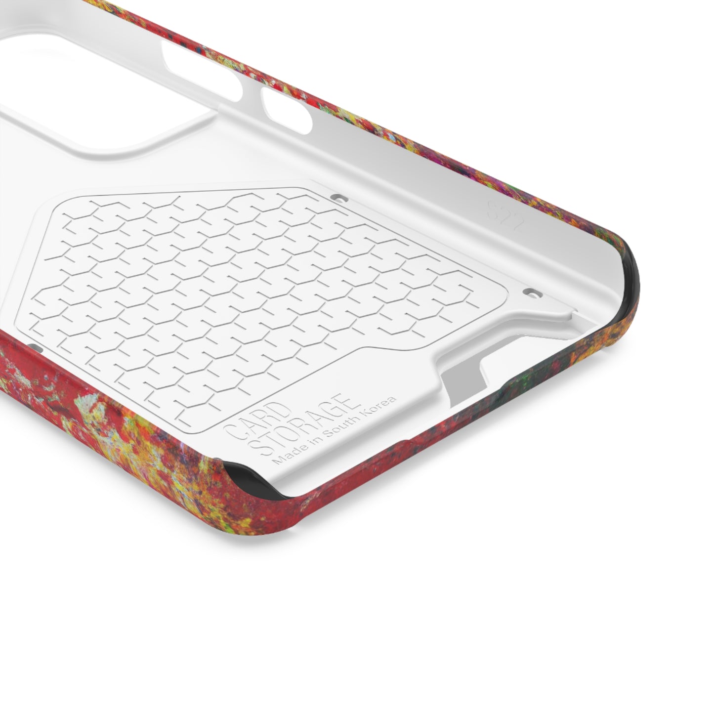 iPhone 13 and Samsung S21, S22 Cases with Card Holder Ft. Detailed Splats