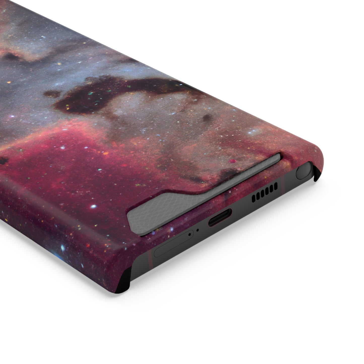 iPhone 13 and Samsung S21, S22 Cases with Card Holder Ft. Nebula