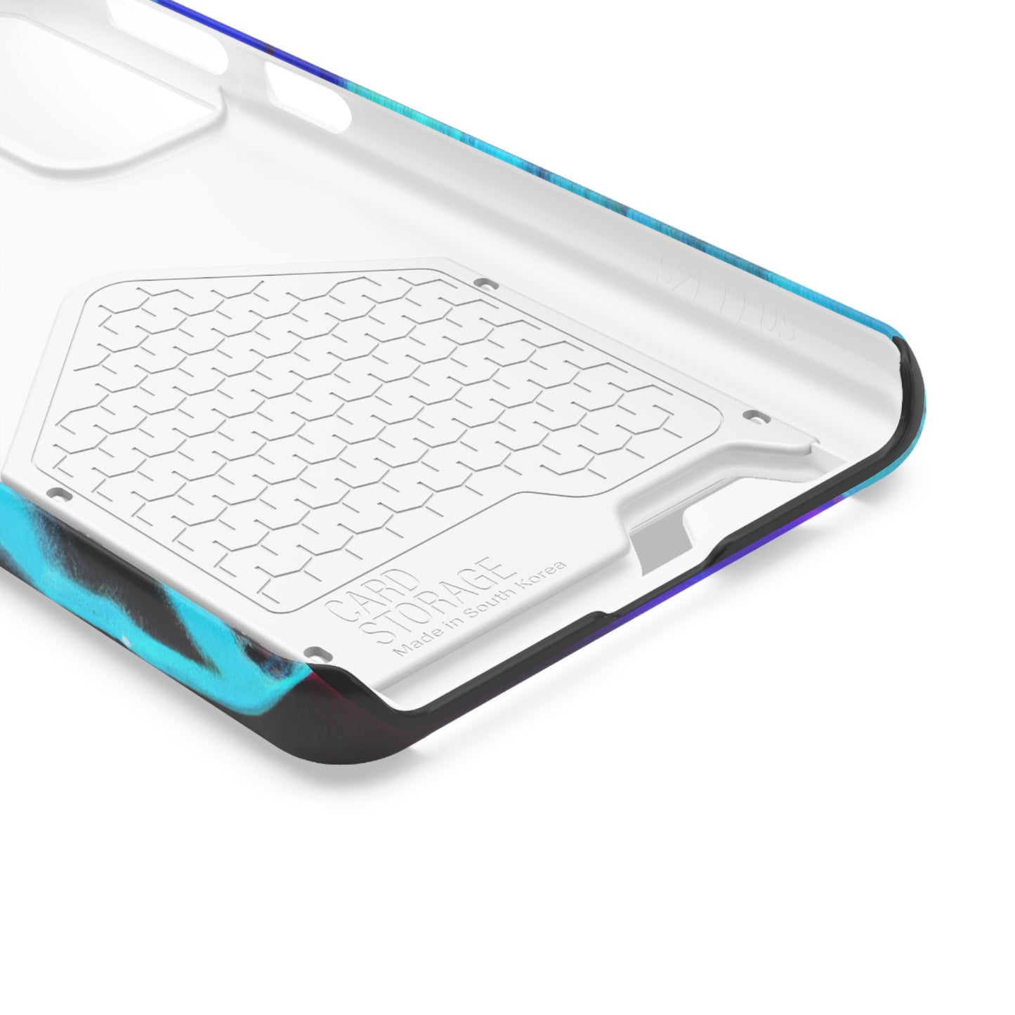 iPhone 13 and Samsung S21, S22 Cases with Card Holder Ft. Abstract Nova