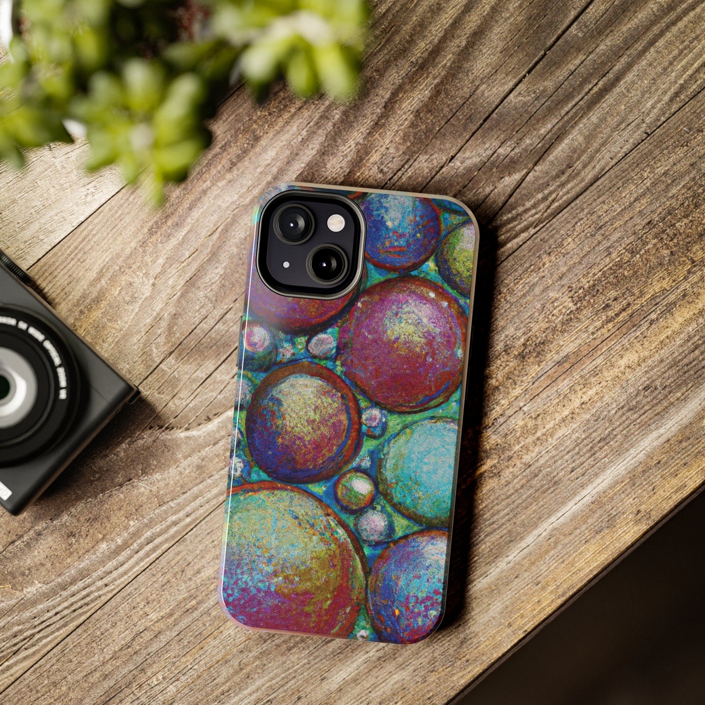 Tough Apple iPhone Cases Ft. Big Acrylic Bubbles