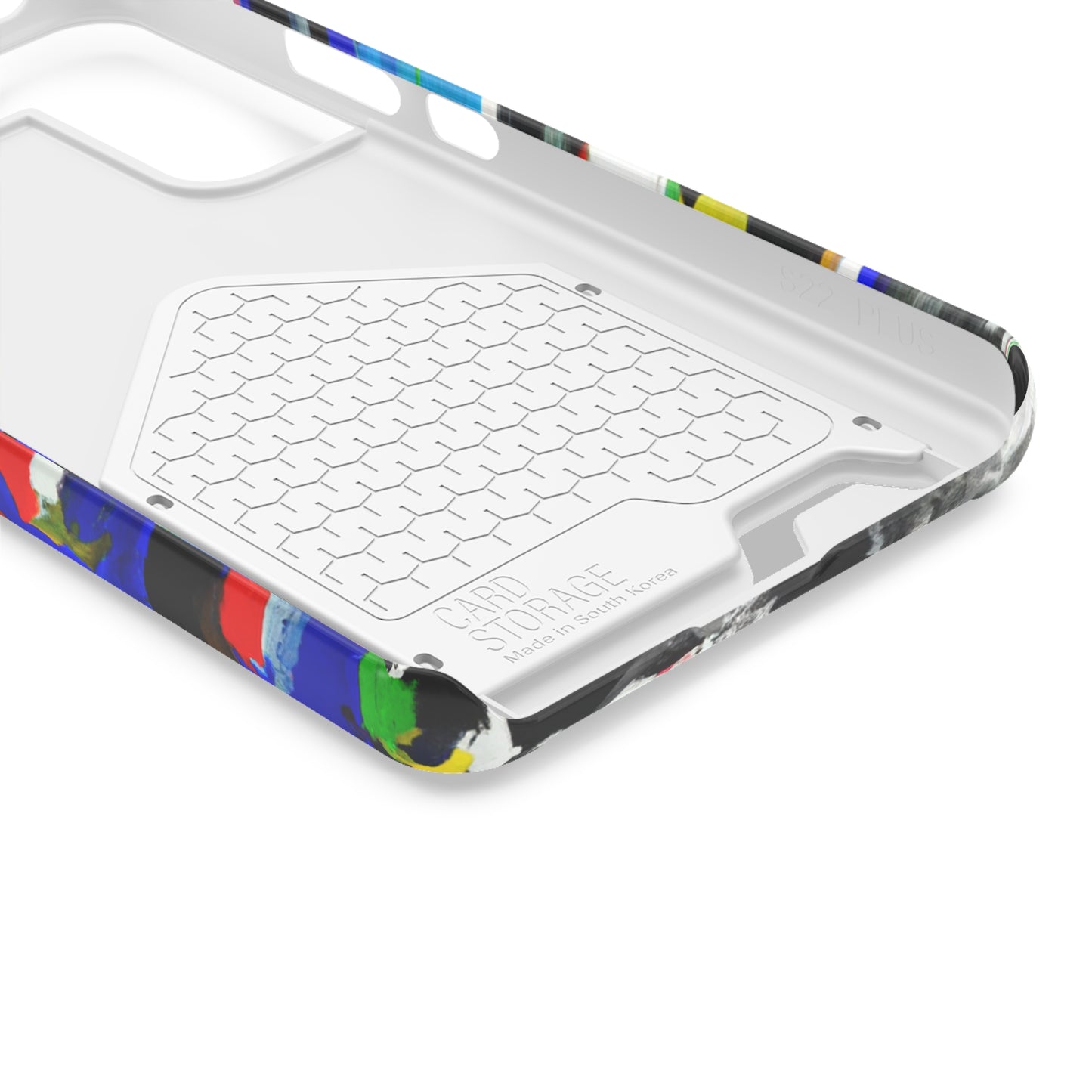 iPhone 13 and Samsung S21, S22 Cases with Card Holder Ft. Abstract Stripes