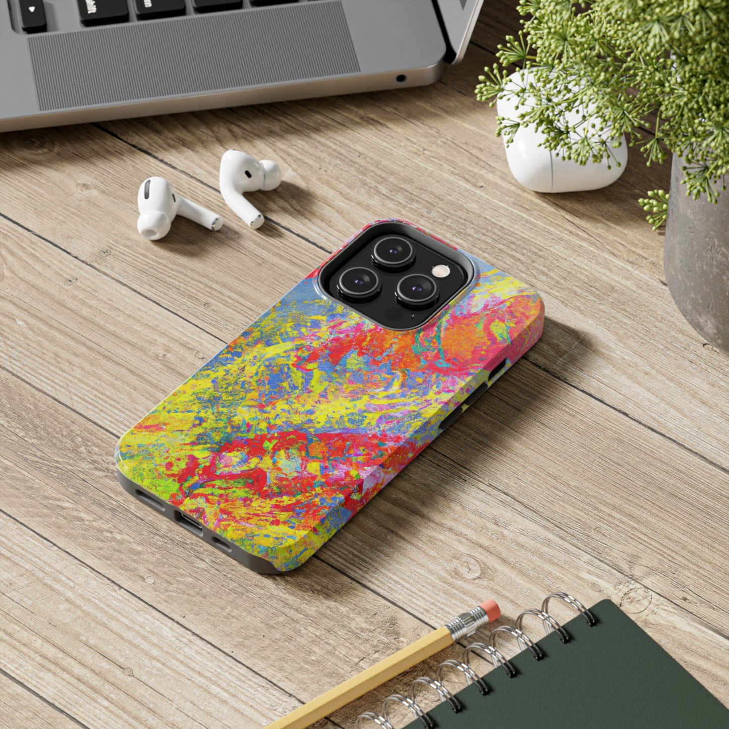 Tough Apple iPhone Cases Ft. Abstract Strawberry Banana