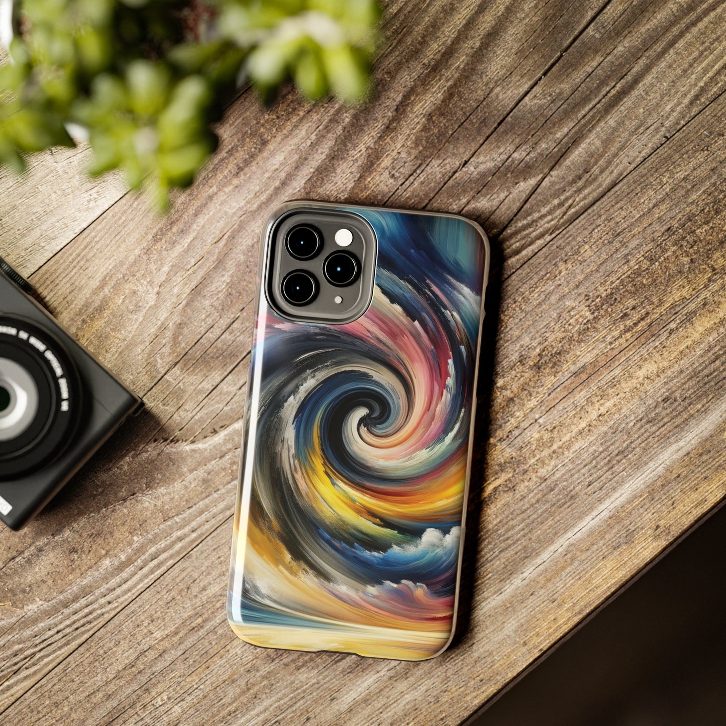 ToughDrop Apple iPhone Case Ft. Swirled Brush