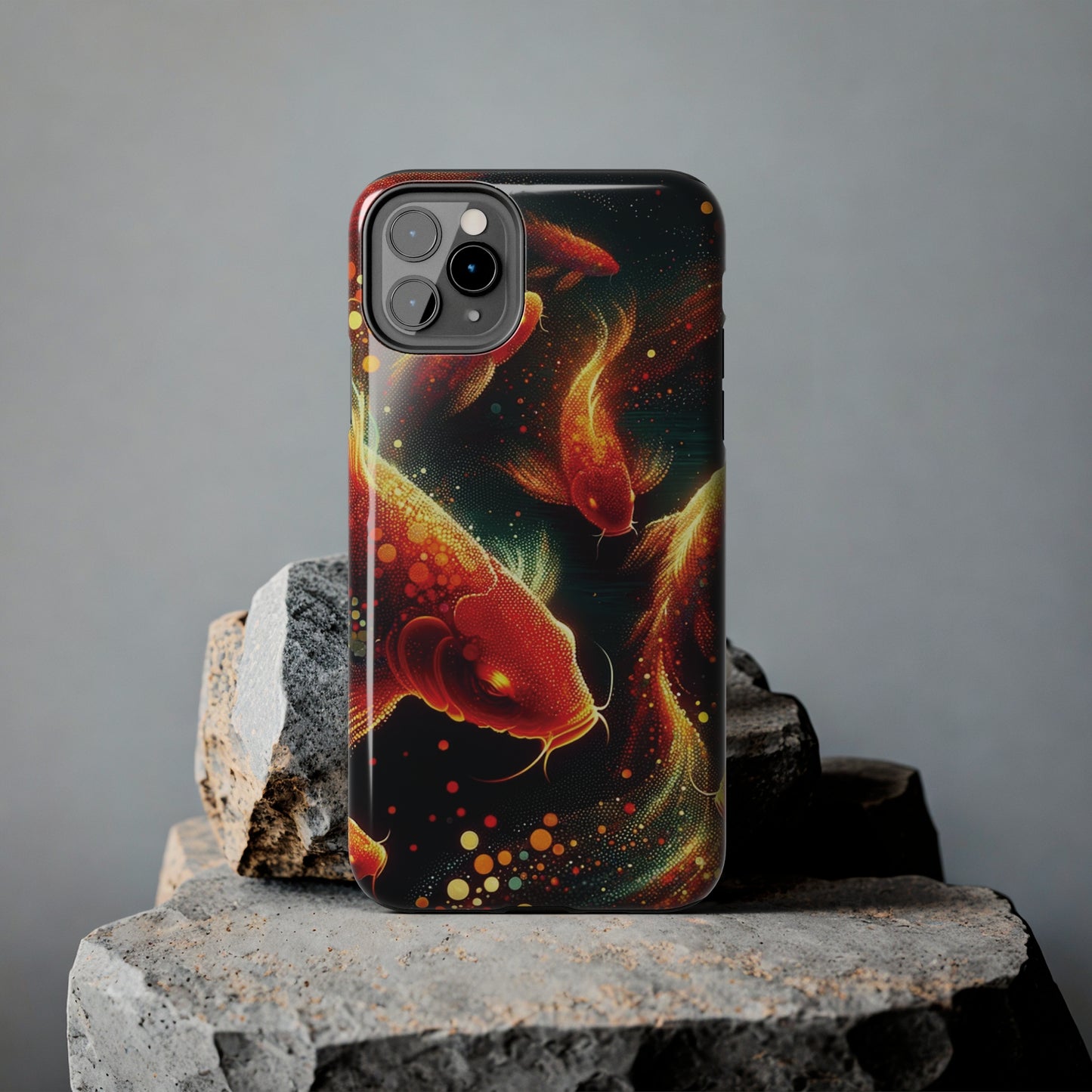 ToughDrop Apple iPhone Case Ft. Spotted Koi