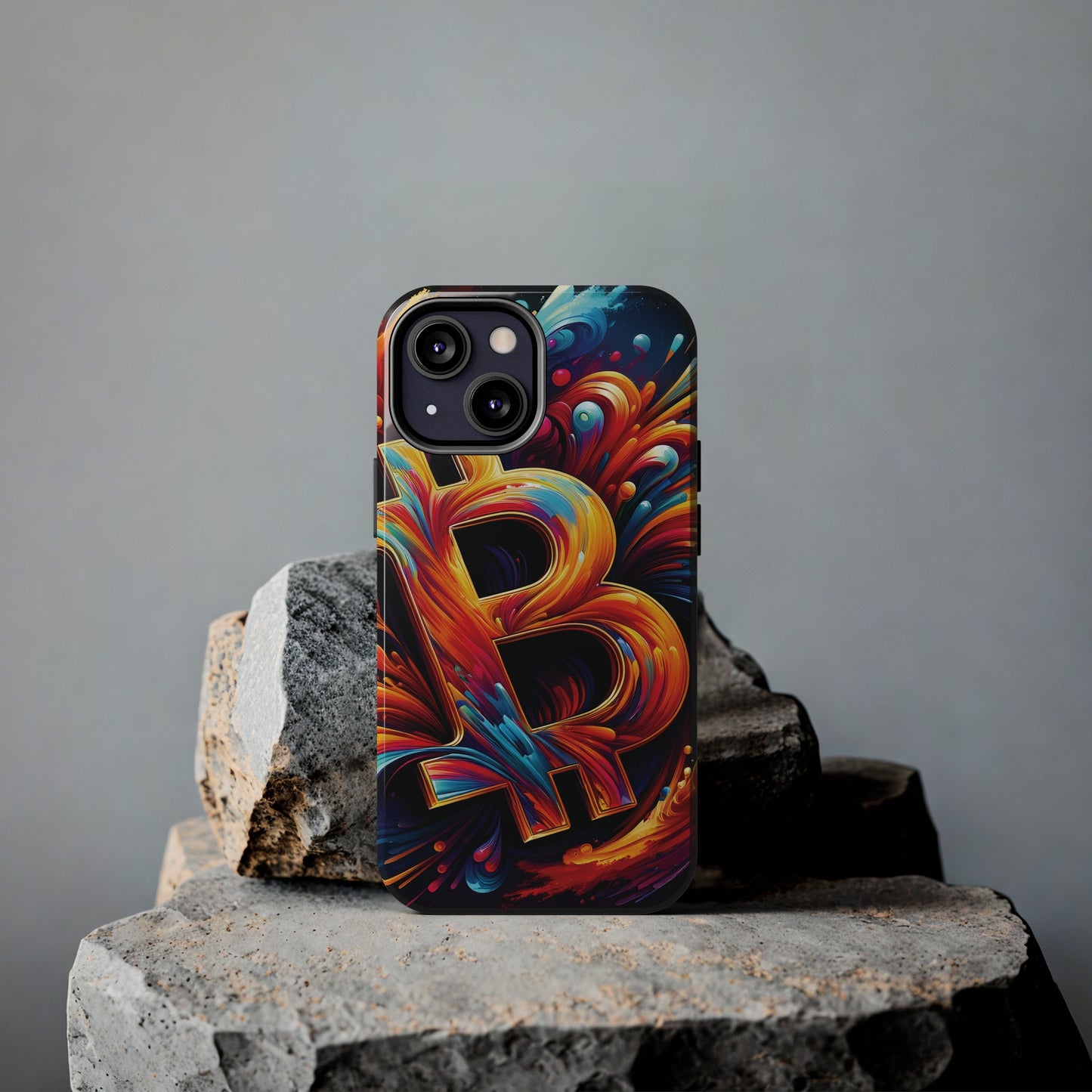 ToughDrop Apple iPhone Case Ft. Bitcoin Symbol Abstract