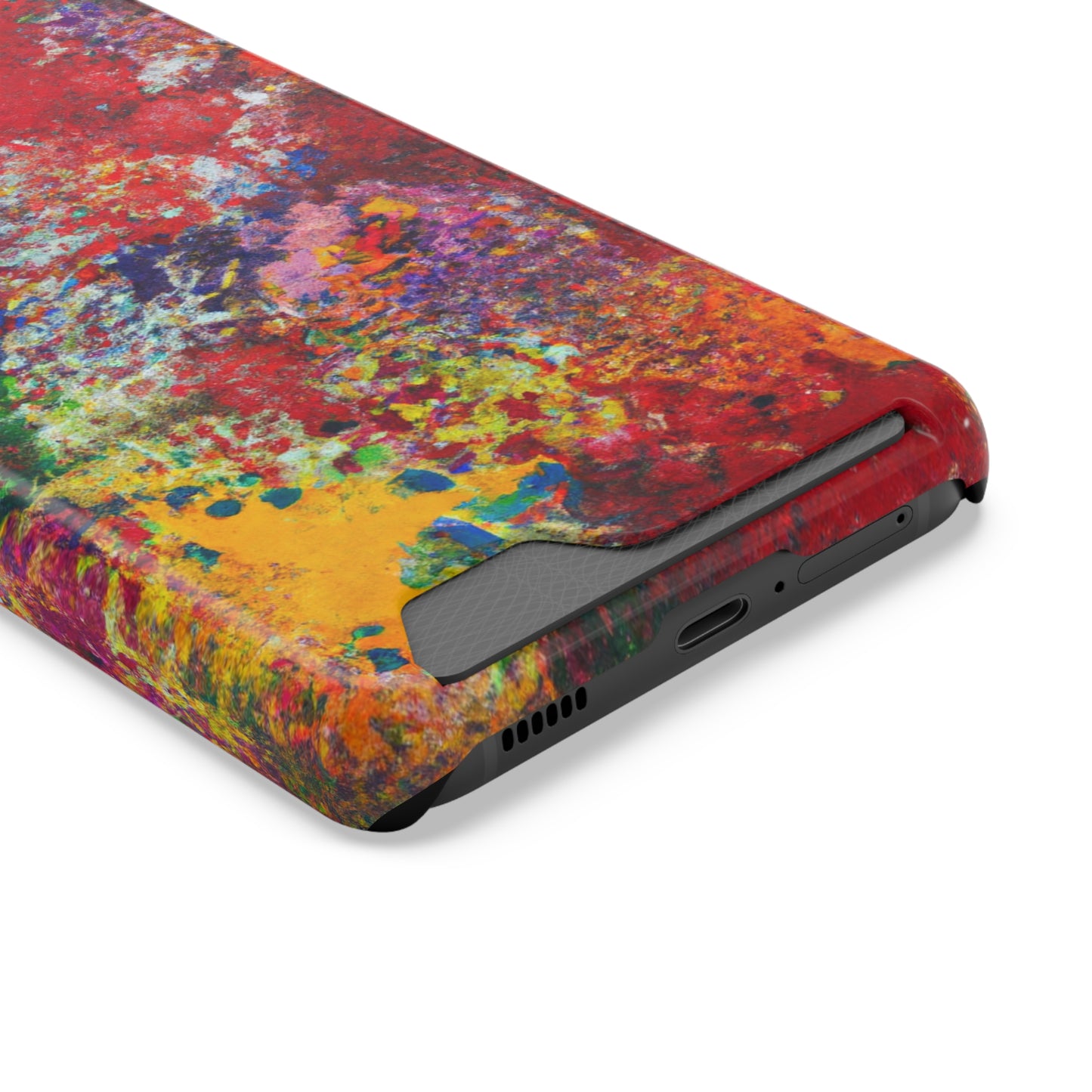 iPhone 13 and Samsung S21, S22 Cases with Card Holder Ft. Detailed Splats