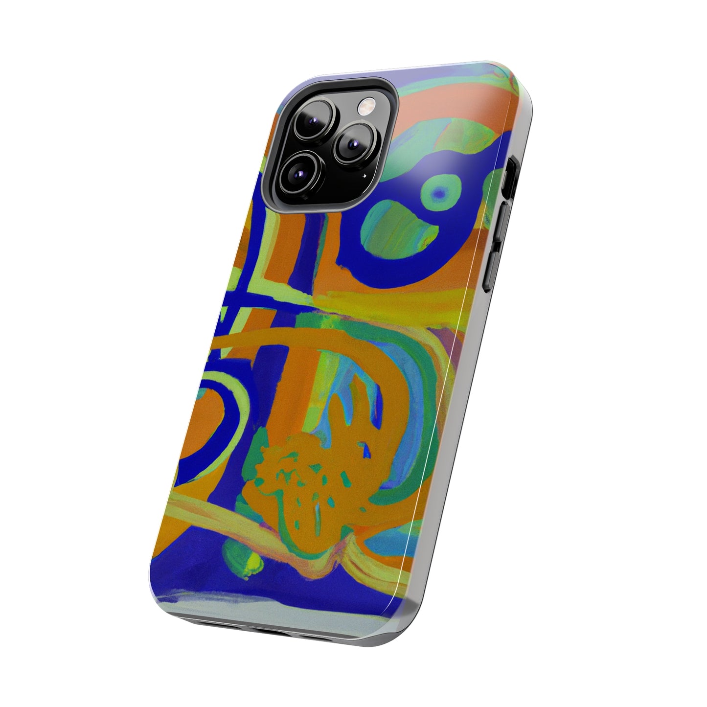 Tough Case-Mate iPhone Case Ft. Blue Orange Curves
