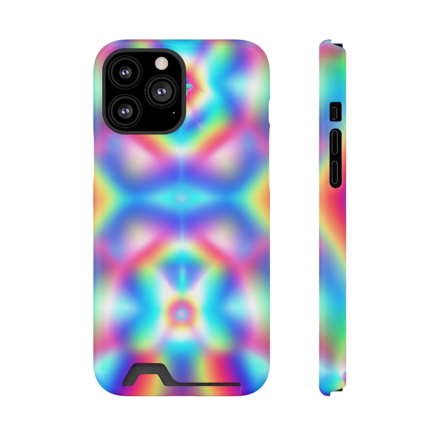 iPhone 13 and Samsung S21, S22 Cases with Card Holder Ft. Light Crystal