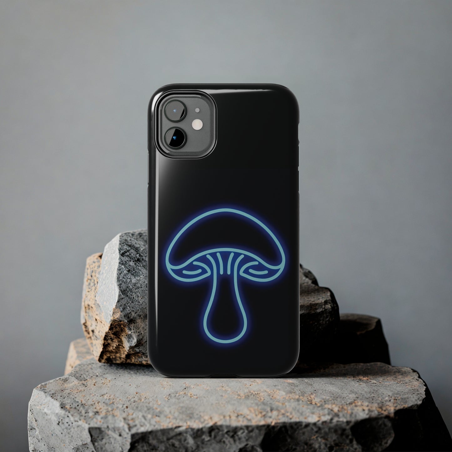 ToughDrop Apple iPhone Case Ft. Neon Blue Shroom