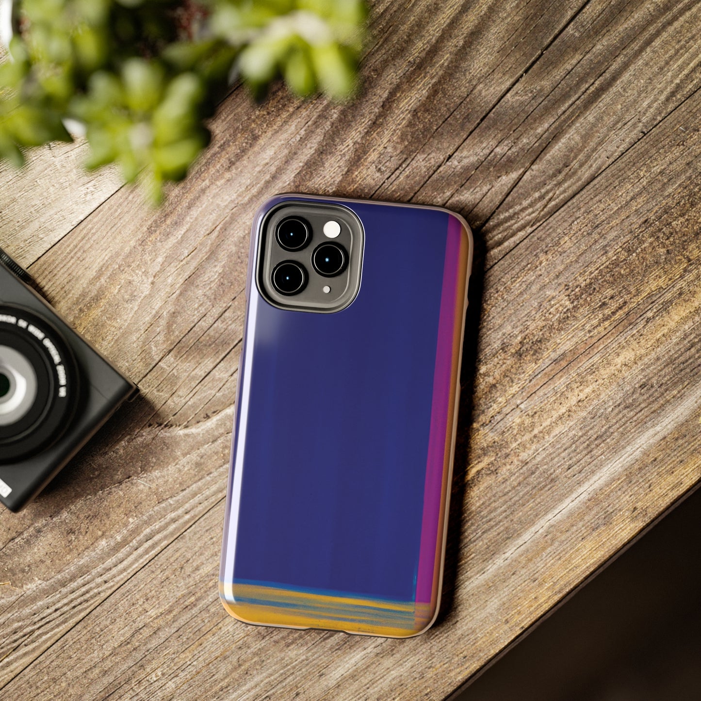 Strong Apple iPhone Case Ft. Minimal Framed Blue