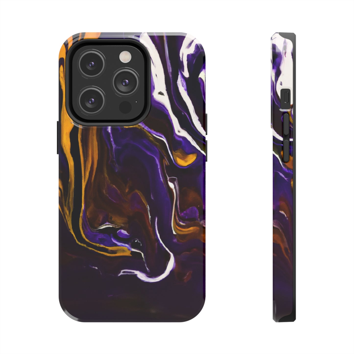 Tough Case-Mate iPhone Case Ft. Purple Tiger Stripes