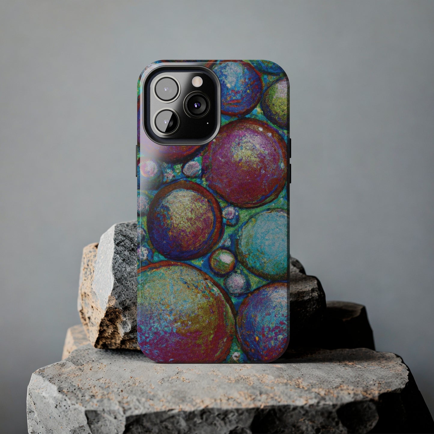 Tough Apple iPhone Cases Ft. Big Acrylic Bubbles