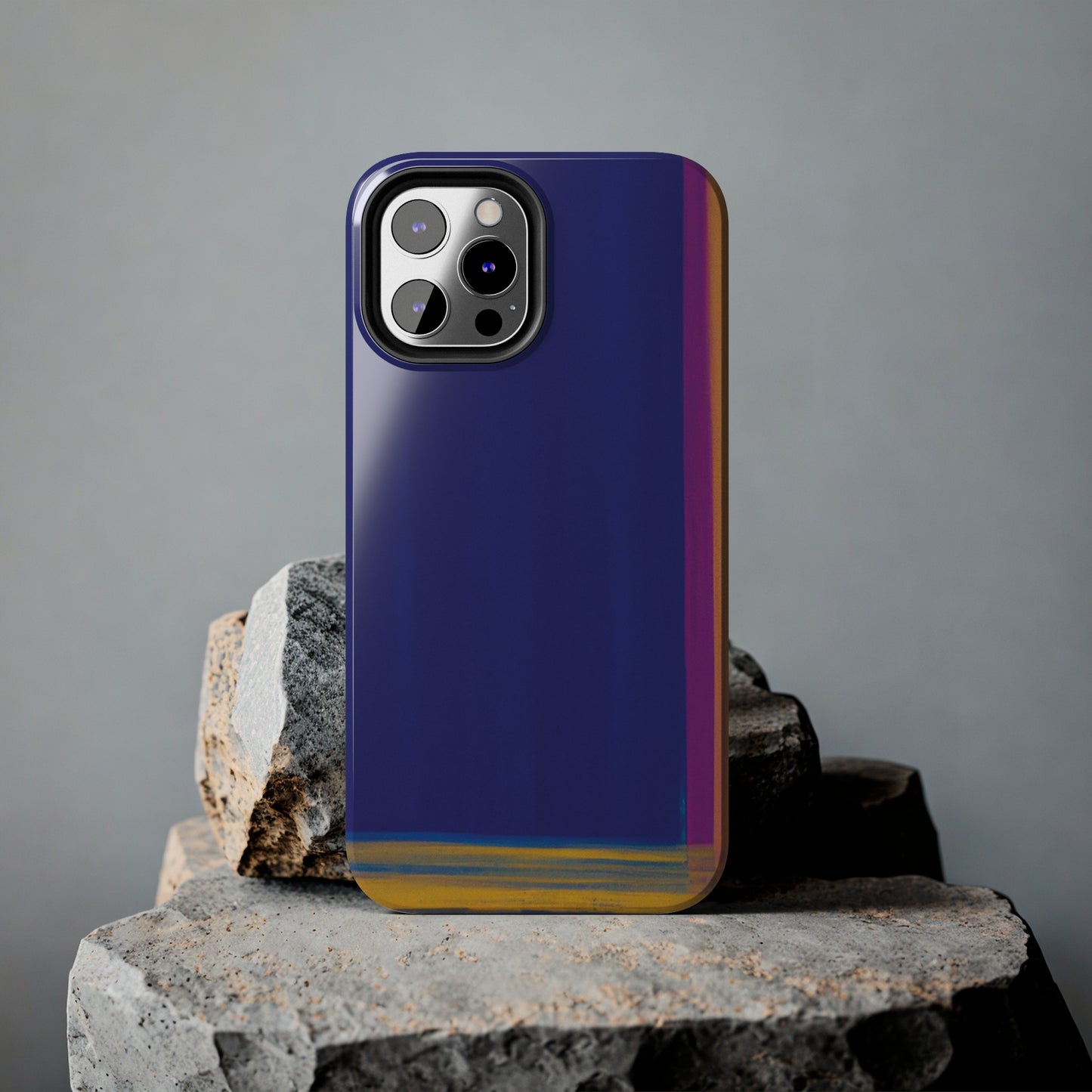 Strong Apple iPhone Case Ft. Minimal Framed Blue