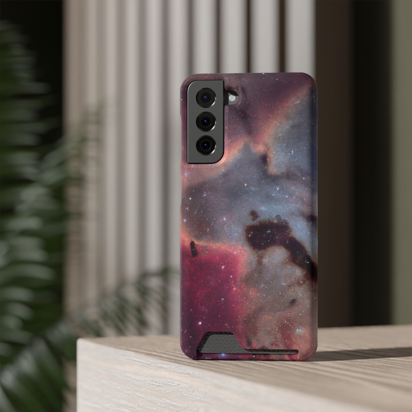 iPhone 13 and Samsung S21, S22 Cases with Card Holder Ft. Nebula