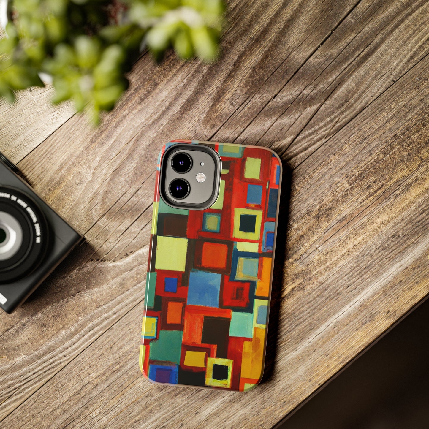Tough Case-Mate iPhone Case Ft. Abstract Squares