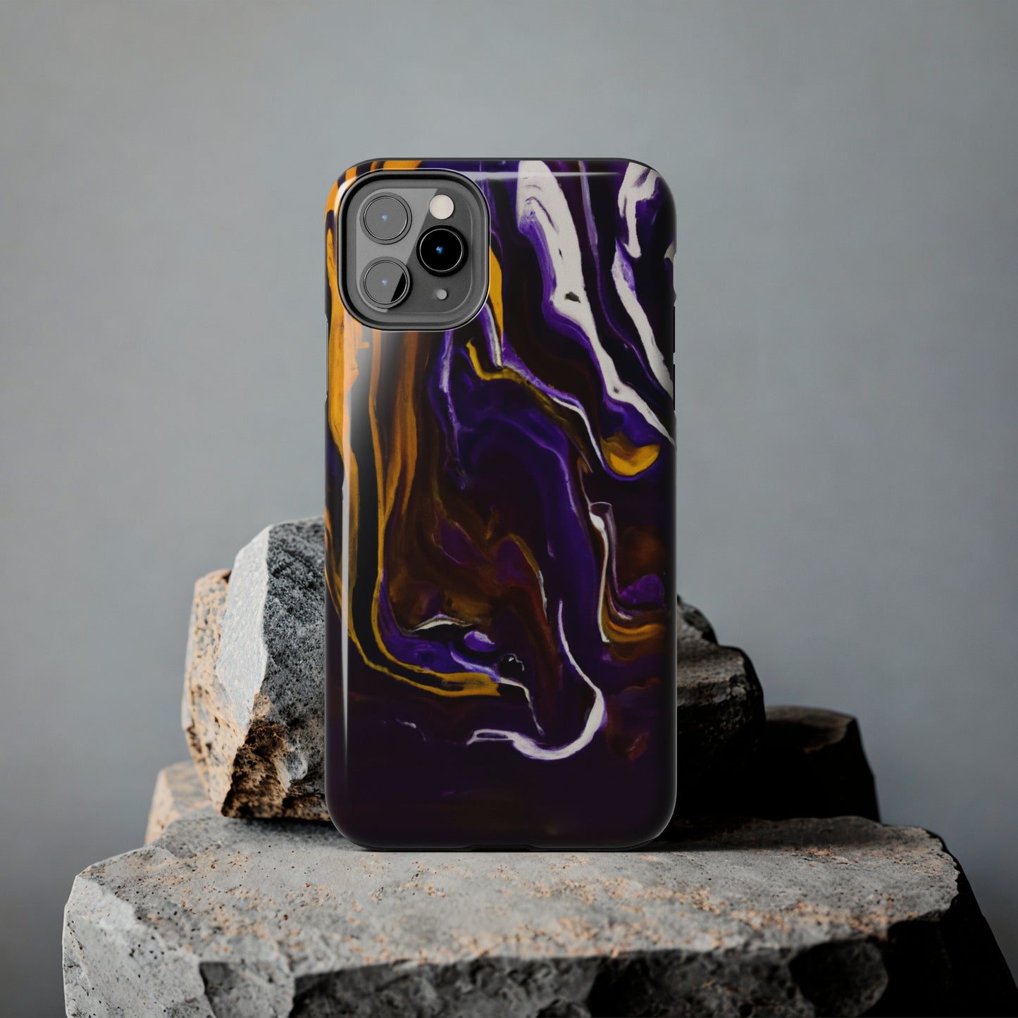 Tough Case-Mate iPhone Case Ft. Purple Tiger Stripes