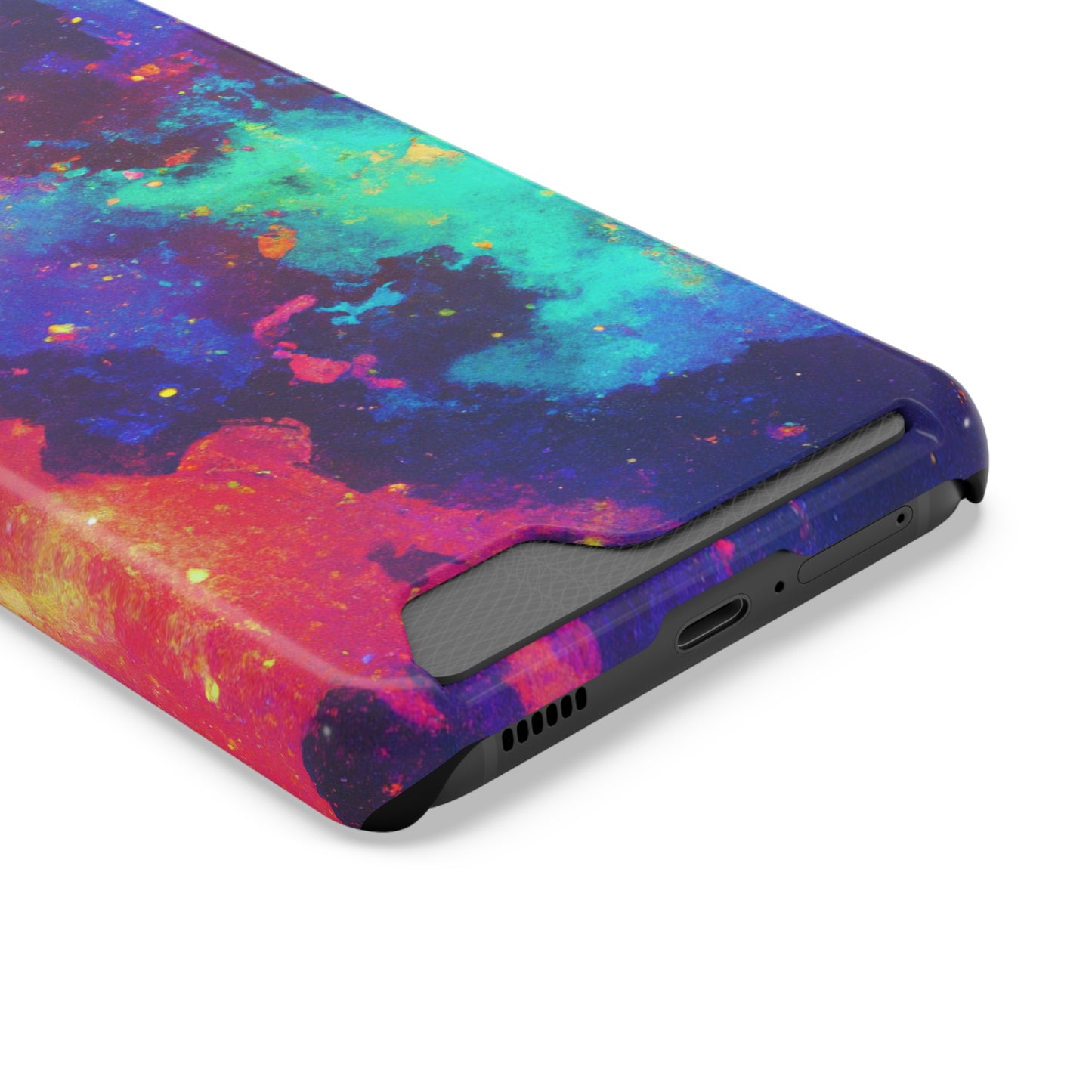 iPhone and Samsung Cases with Card Holder Ft. Abstract Space