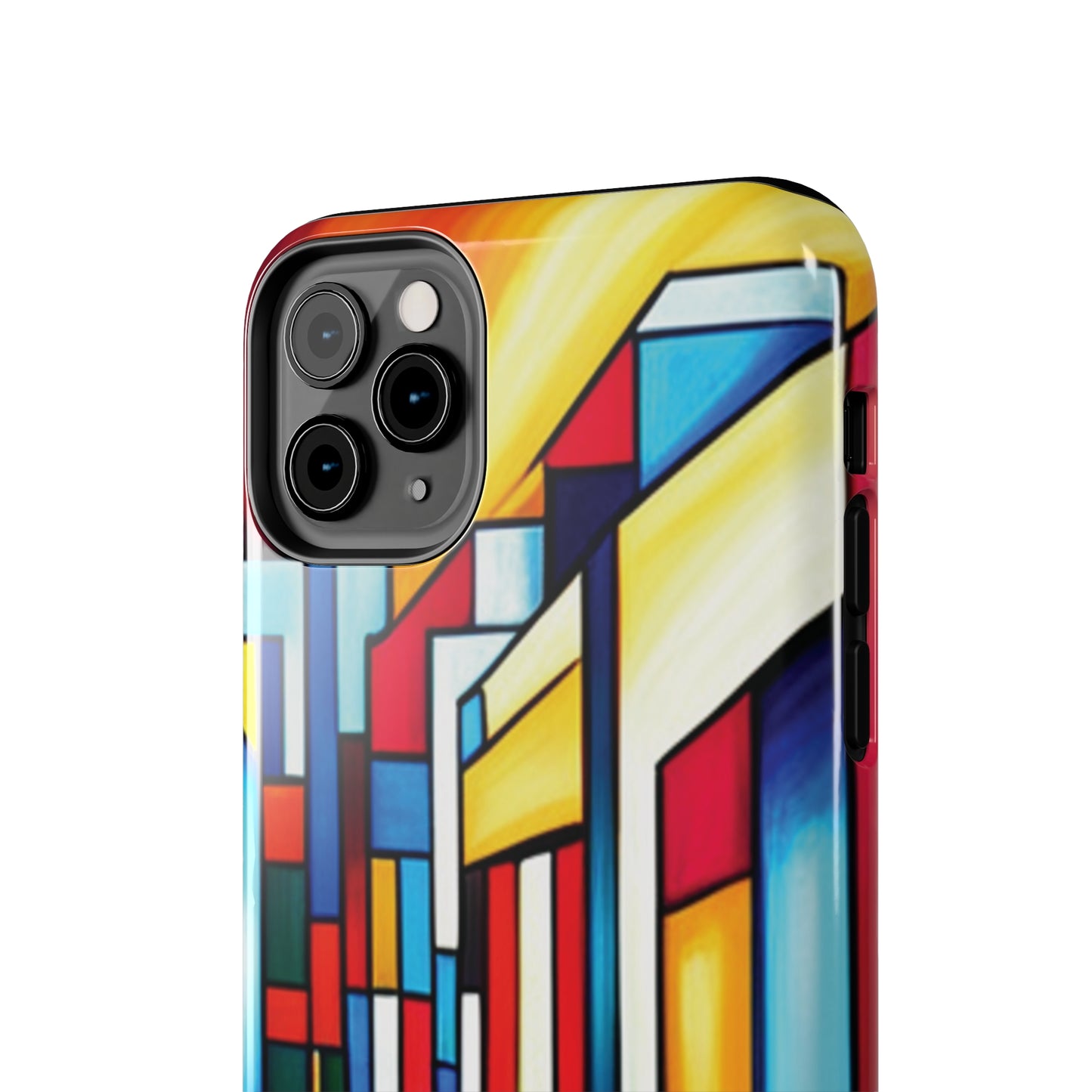 ToughDrop Apple iPhone Case Ft. Colorful Geometric Abstract Art