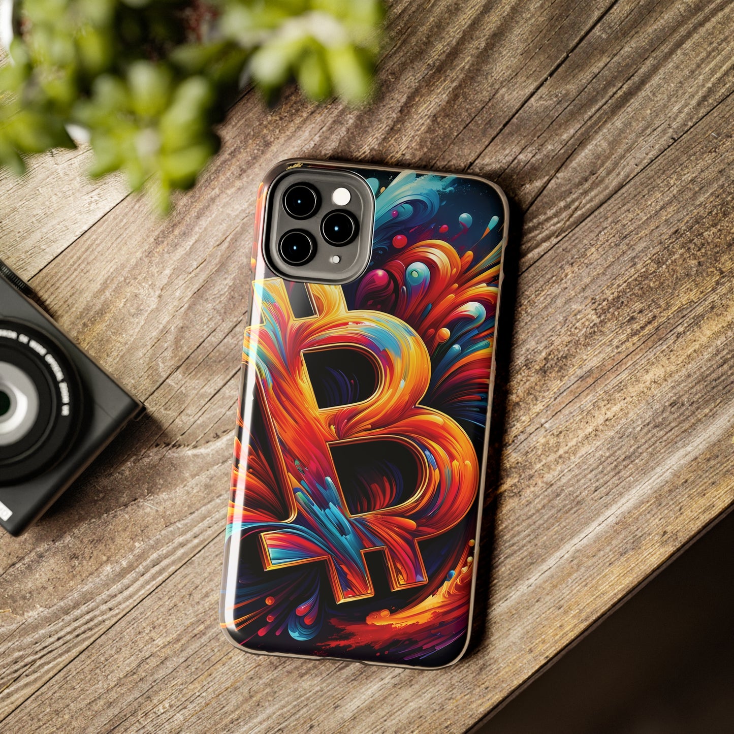 ToughDrop Apple iPhone Case Ft. Bitcoin Symbol Abstract