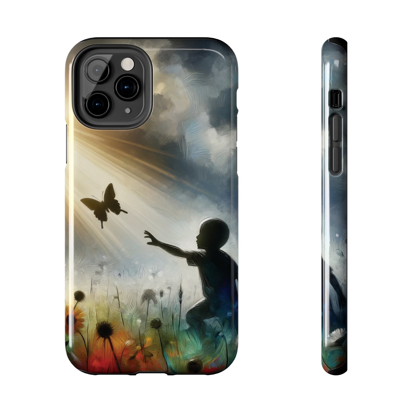 ToughDrop Apple iPhone Case Ft. Butterfly Shadow