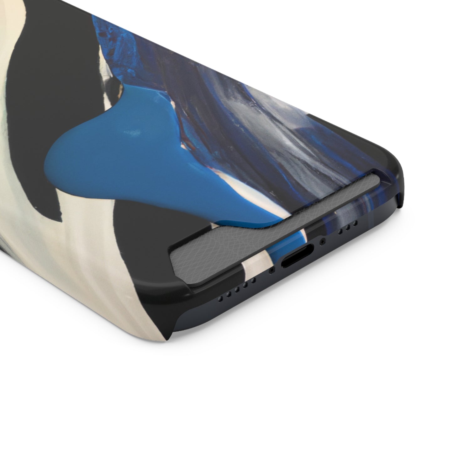 iPhone 13 and Samsung S21, S22 Cases with Card Holder Ft. Inked in Black