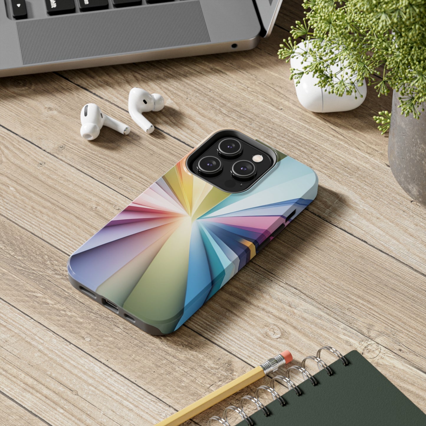 Tough Apple iPhone Case Ft. Abstract Inner Diamond