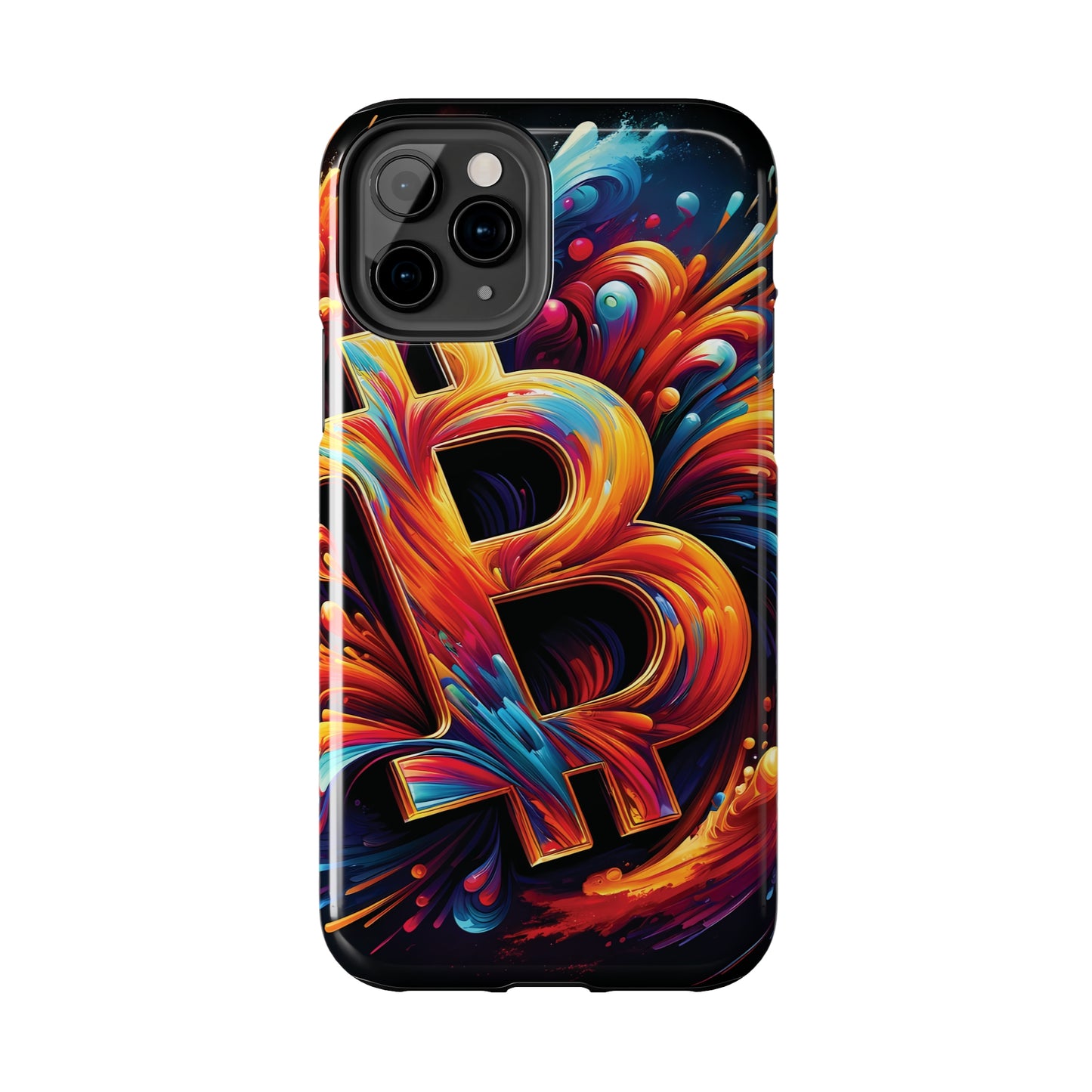 ToughDrop Apple iPhone Case Ft. Bitcoin Symbol Abstract