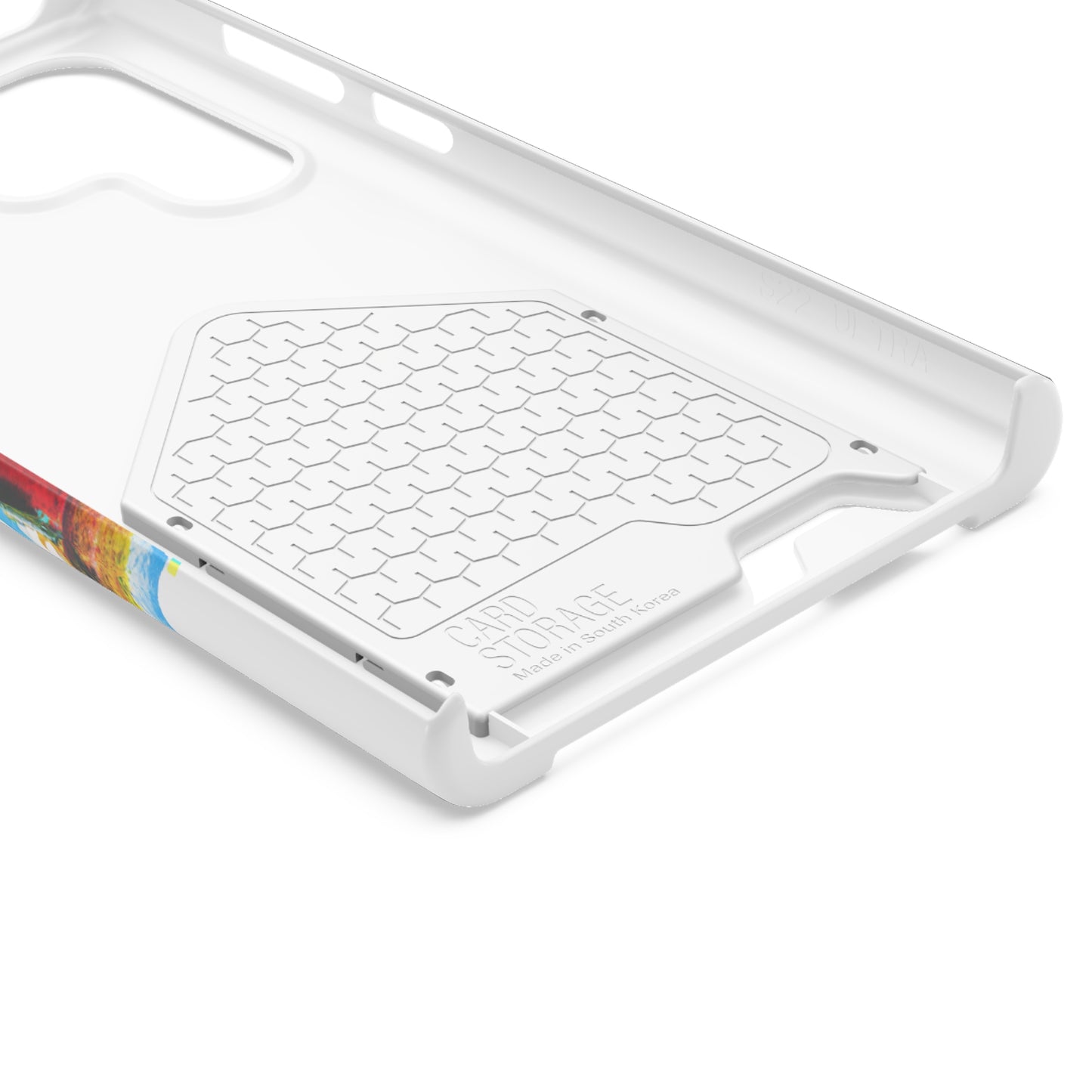 iPhone 13 and Samsung S21, S22 Cases with Card Holder Ft. Abstract Frame