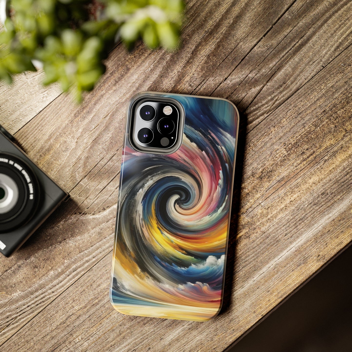 ToughDrop Apple iPhone Case Ft. Swirled Brush