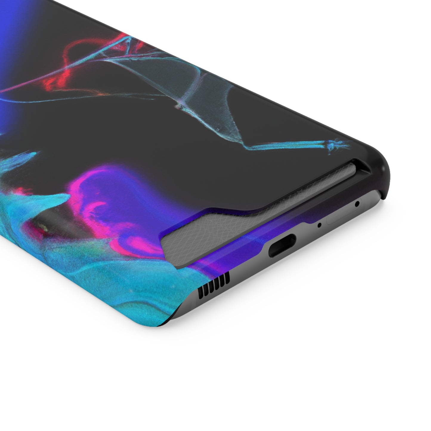 iPhone 13 and Samsung S21, S22 Cases with Card Holder Ft. Abstract Nova