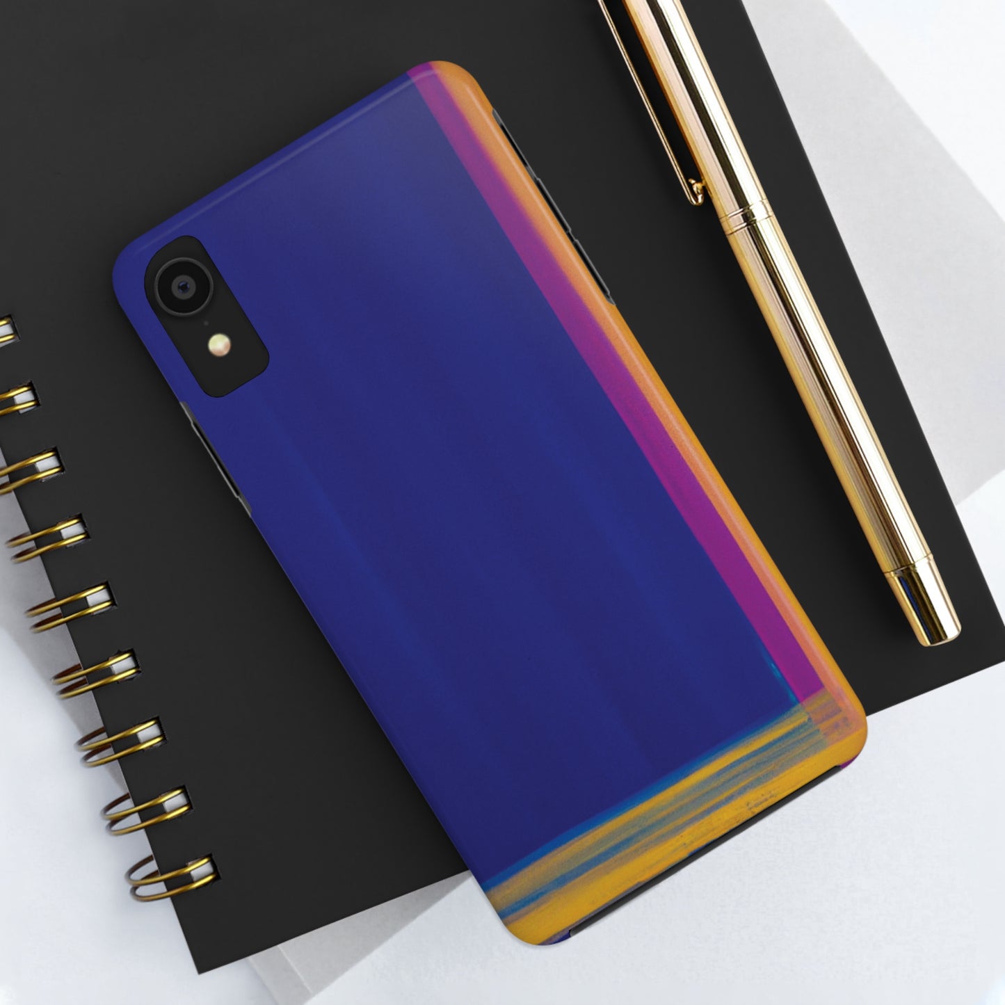 Strong Apple iPhone Case Ft. Minimal Framed Blue