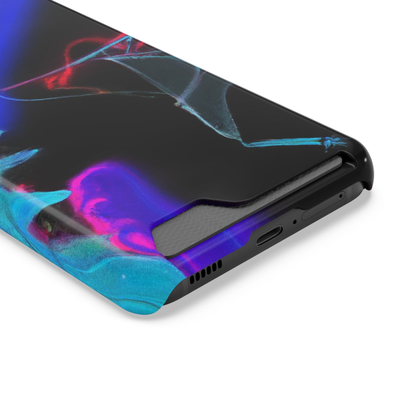 iPhone 13 and Samsung S21, S22 Cases with Card Holder Ft. Abstract Nova