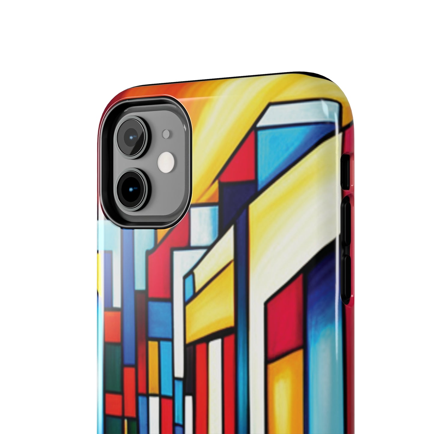 ToughDrop Apple iPhone Case Ft. Colorful Geometric Abstract Art