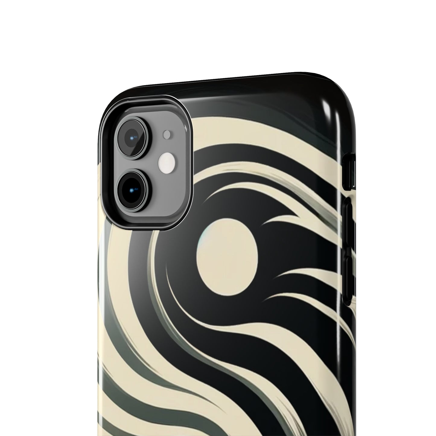 ToughDrop Apple iPhone Case Ft. Monotone Yin Yang
